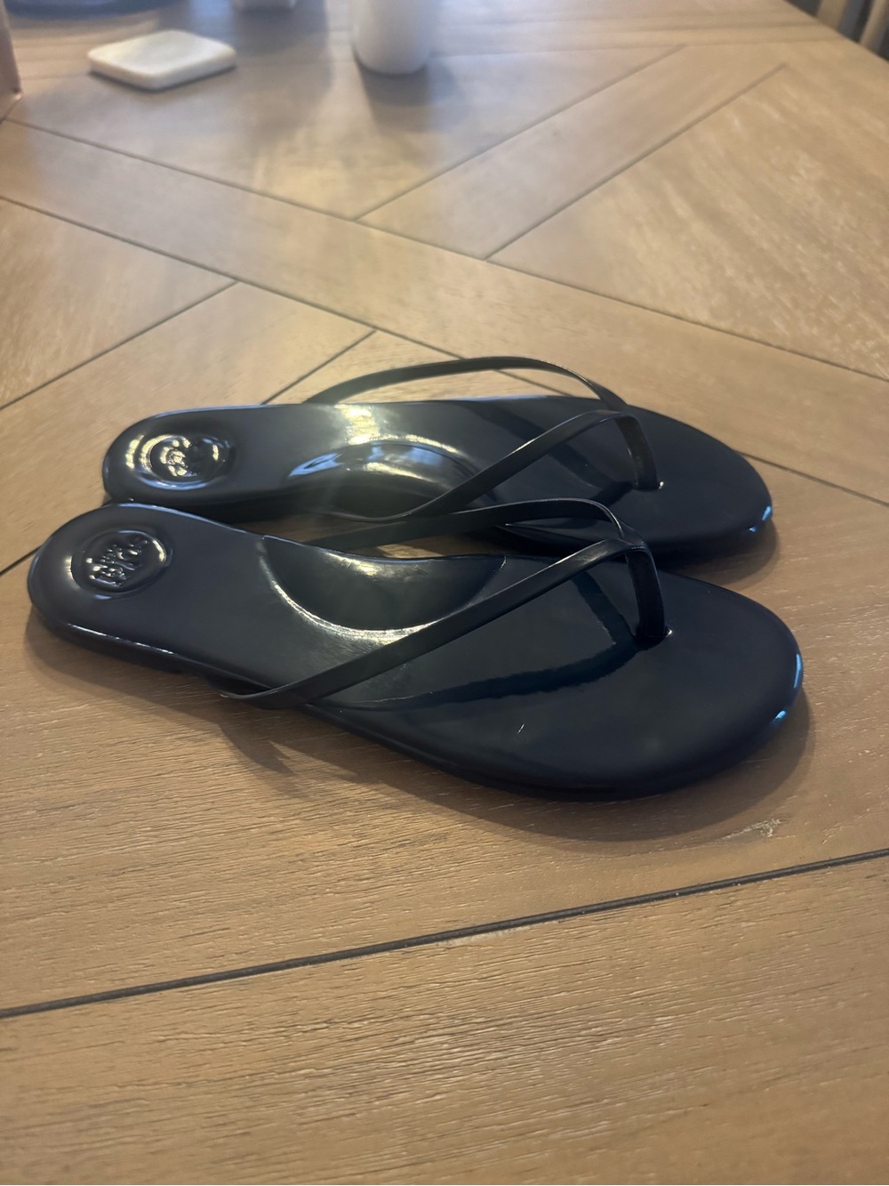 Soléi Sea Navy Flip Flop Sandals - Picture 2 of 12